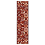 Stair Runner Non - Slip Kitchen Mat - Luna Red Tiles - Bargainia.com - 