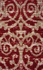 Stair Runner Non - Slip Kitchen Mat - Red Filigree - Bargainia.com - 