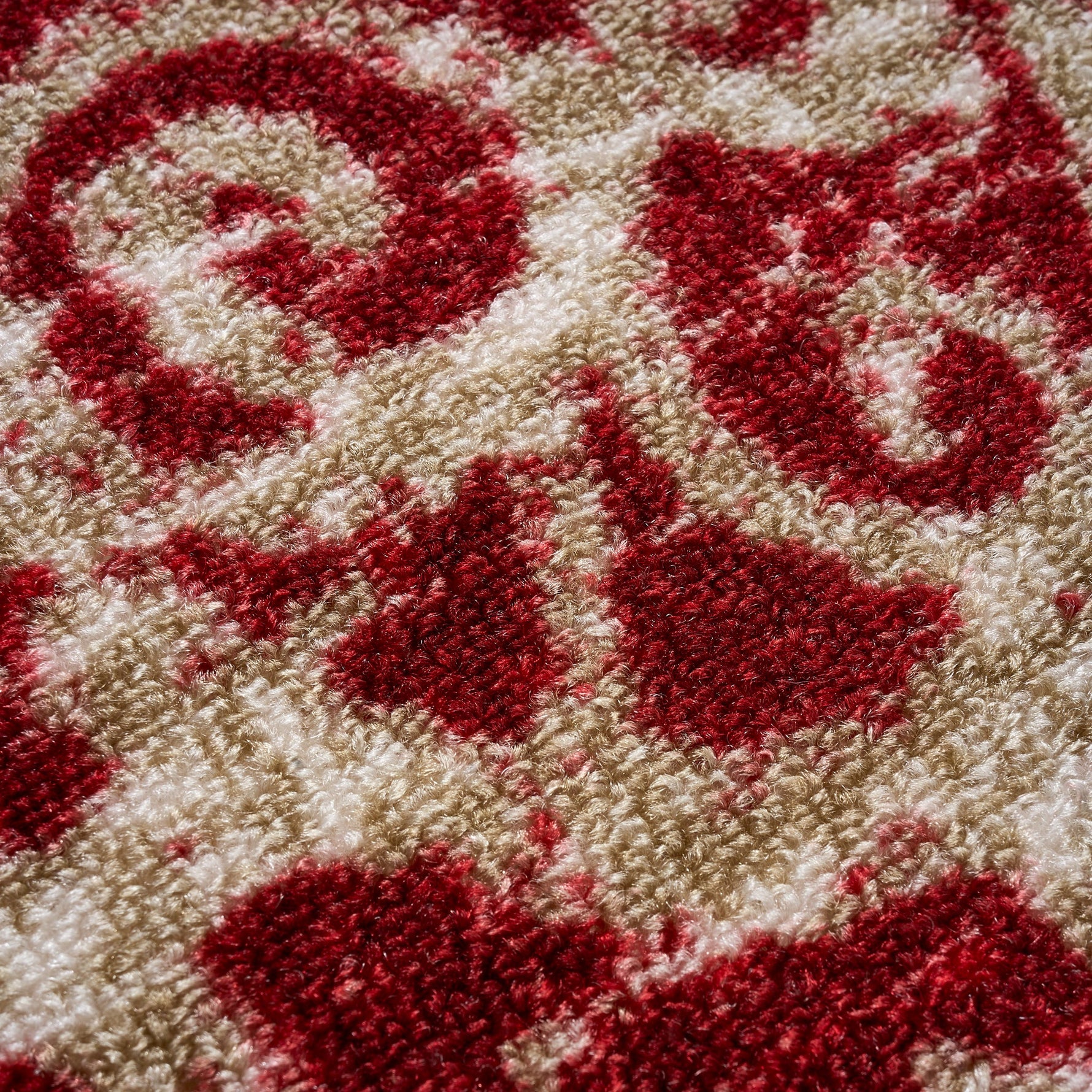 Stair Runner Non - Slip Kitchen Mat - Red Filigree - Bargainia.com - 