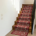 Stair Runner Non - Slip Kitchen Mat - Red Filigree - Bargainia.com - 