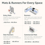 Stair Runner Non - Slip Kitchen Mat - Red Luna - Bargainia.com - 