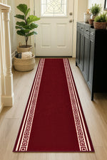 Stair Runner Non - Slip Kitchen Mat - Red Luna - Bargainia.com - 