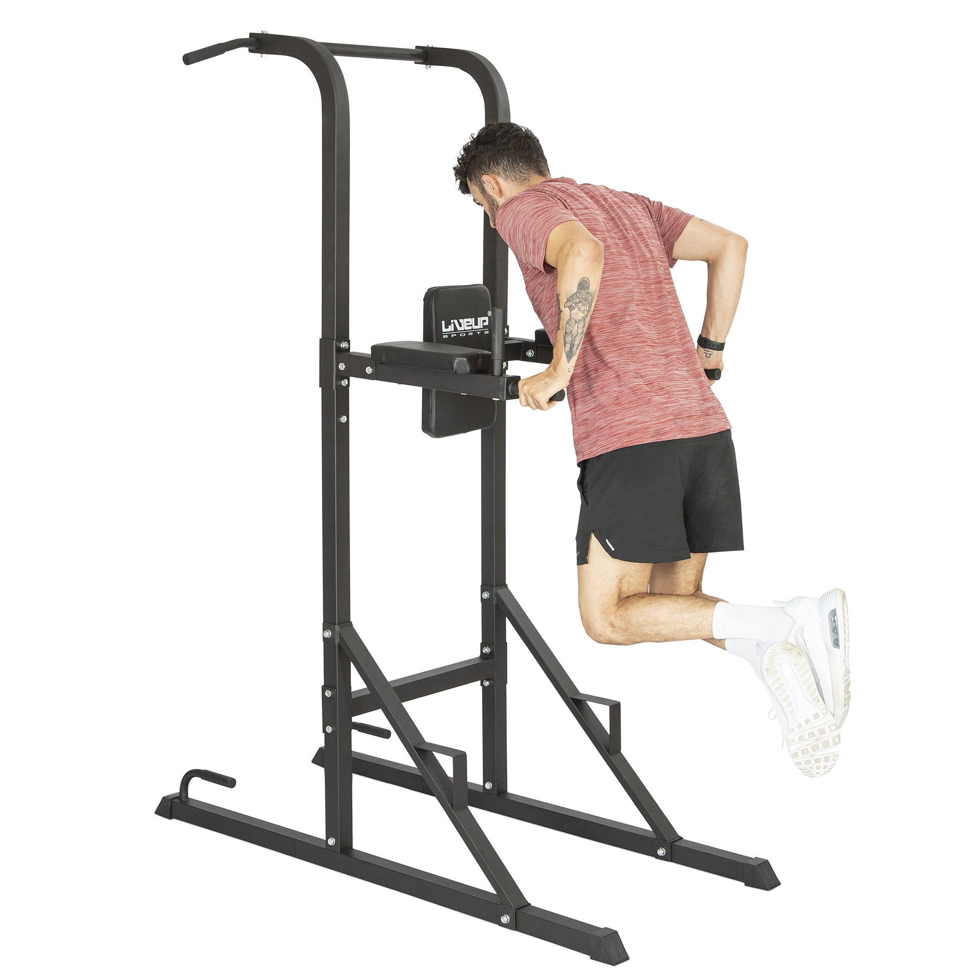 Steel Power Tower Pull-up & Dip Station Fitness Clearance