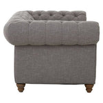 Stella Two Seat Grey Linen Sofa - Bargainia.com - 