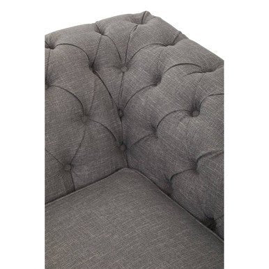 Stella Two Seat Grey Linen Sofa - Bargainia.com - 