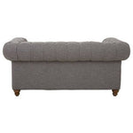 Stella Two Seat Grey Linen Sofa - Bargainia.com - 