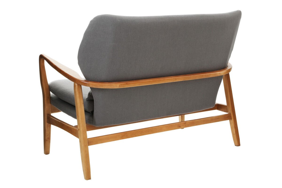 Stockholm 2 Seat Grey Sofa With Birchwood Frame - Bargainia.com - 5018705791487 - 2404213