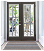 Stockholm Grey/Clay Washable Mat - Bargainia.com - 