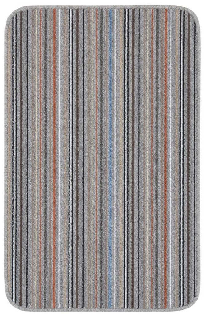 Stockholm Grey/Clay Washable Mat - Bargainia.com - 