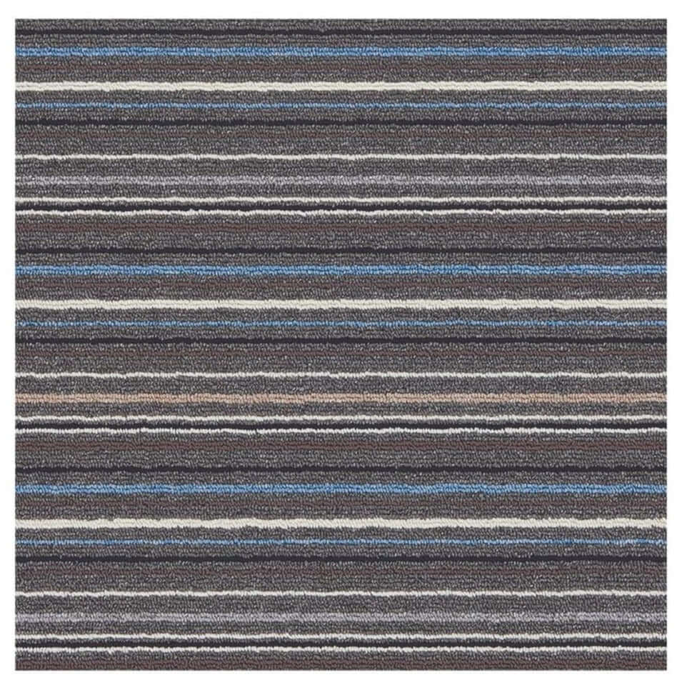 Stockholm Lead/Light Blue Washable Mat - Bargainia.com - 