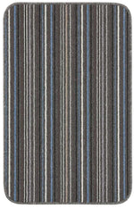 Stockholm Lead/Light Blue Washable Mat - Bargainia.com - 