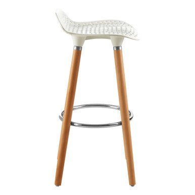 Stockholm Matte White Bar Stool - Bargainia.com - 5018705429205