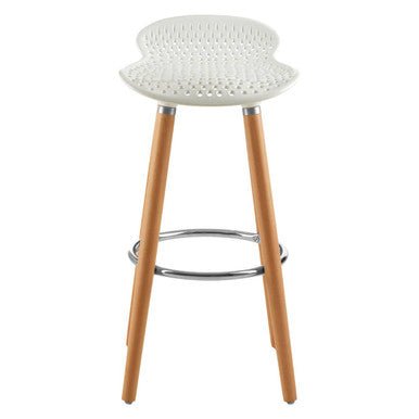 Stockholm Matte White Bar Stool - Bargainia.com - 5018705429205
