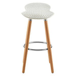 Stockholm Matte White Bar Stool - Bargainia.com - 5018705429205