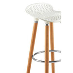 Stockholm Matte White Bar Stool - Bargainia.com - 5018705429205