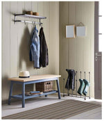 Stockholm Mocha/Blue Washable Mat - Bargainia.com - 