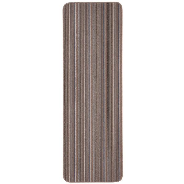 Stockholm Mocha/Blue Washable Mat - Bargainia.com - 
