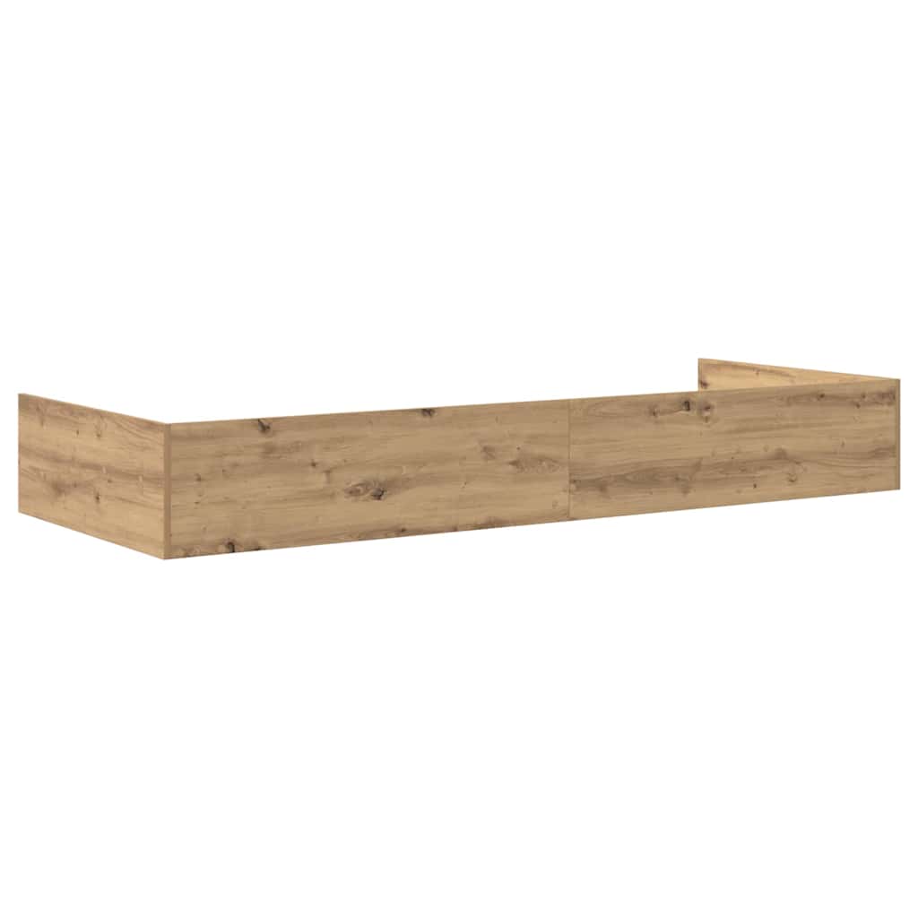 Storage Bed Frame with Drawer Artisan Oak 80 x 200 cm Engineered wood - Bargainia.com - 8721158894243 - 3335244