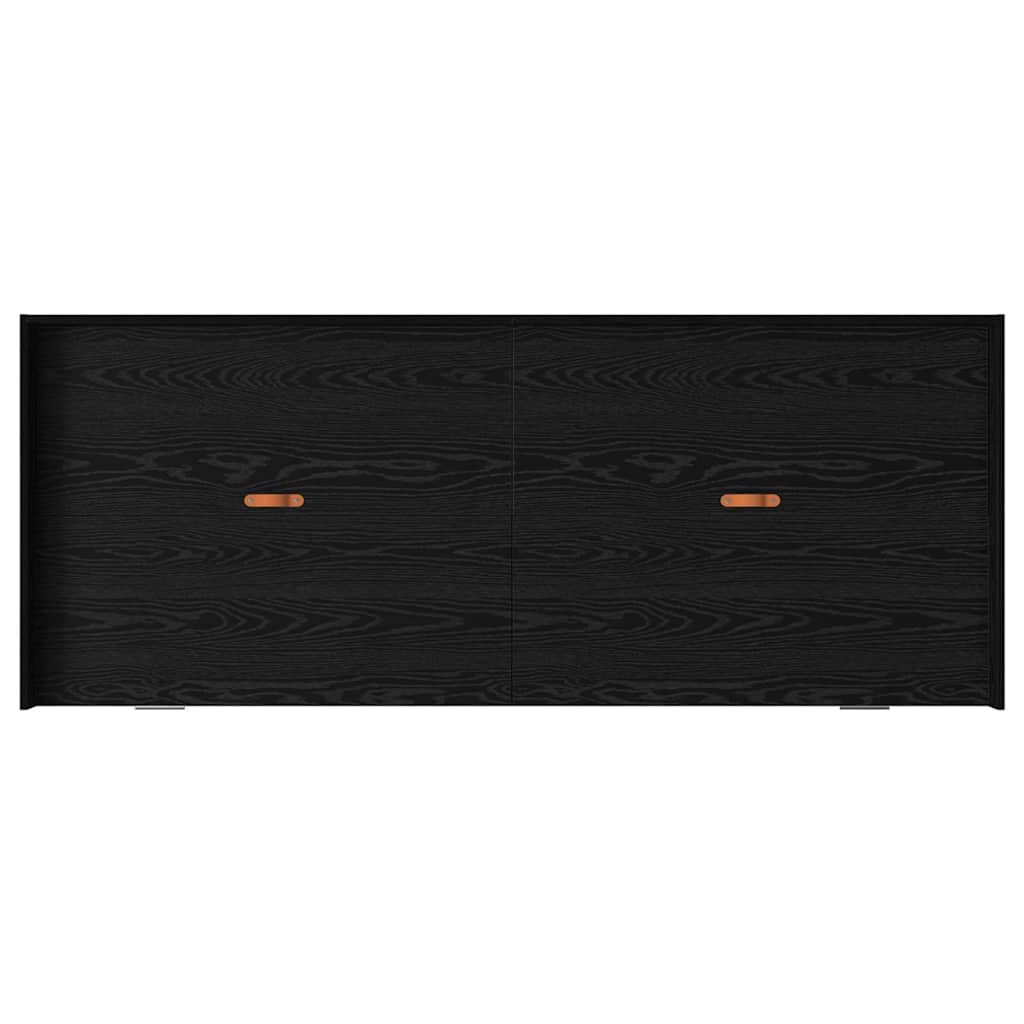 Storage Bed Frame with Drawer Black Oak 75 x 190 cm Engineered wood - Bargainia.com - 8721158894342 - 3335254