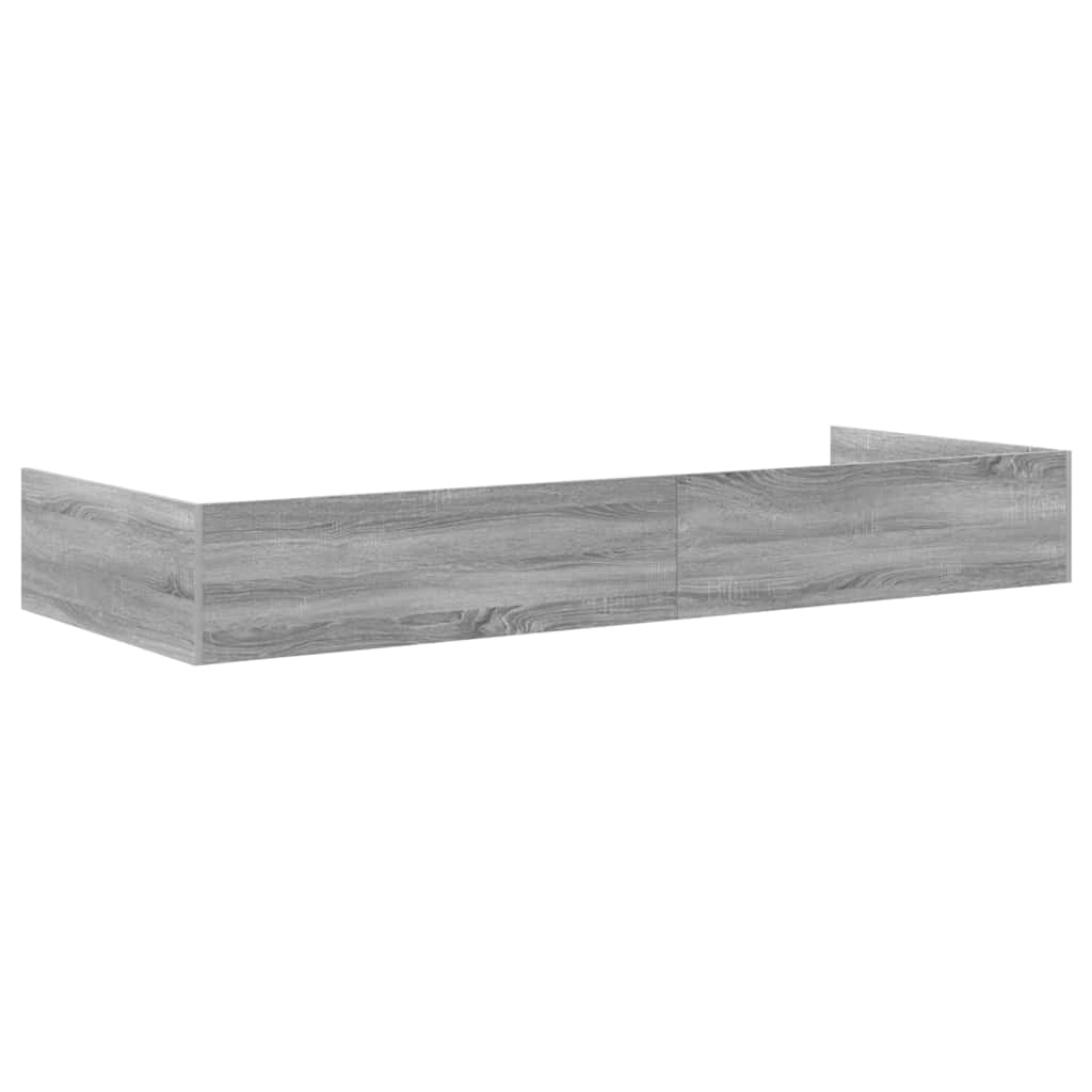 Storage Bed Frame with Drawer Grey Sonoma 80 x 200 cm Engineered wood - Bargainia.com - 8721158894229 - 3335242