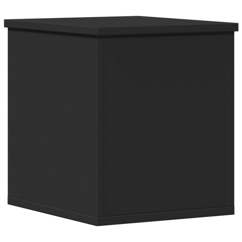 Storage Box Black 30x35x35 cm Engineered Wood - Bargainia.com - 