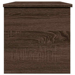 Storage Box Brown Oak 102x35x35 cm Engineered Wood - Bargainia.com - 