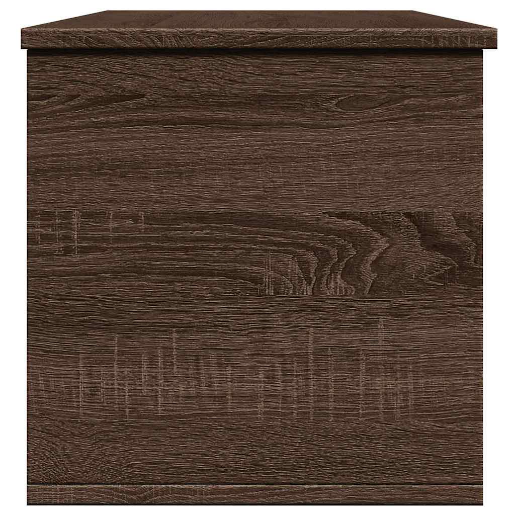 Storage Box Brown Oak 102x35x35 cm Engineered Wood - Bargainia.com - 