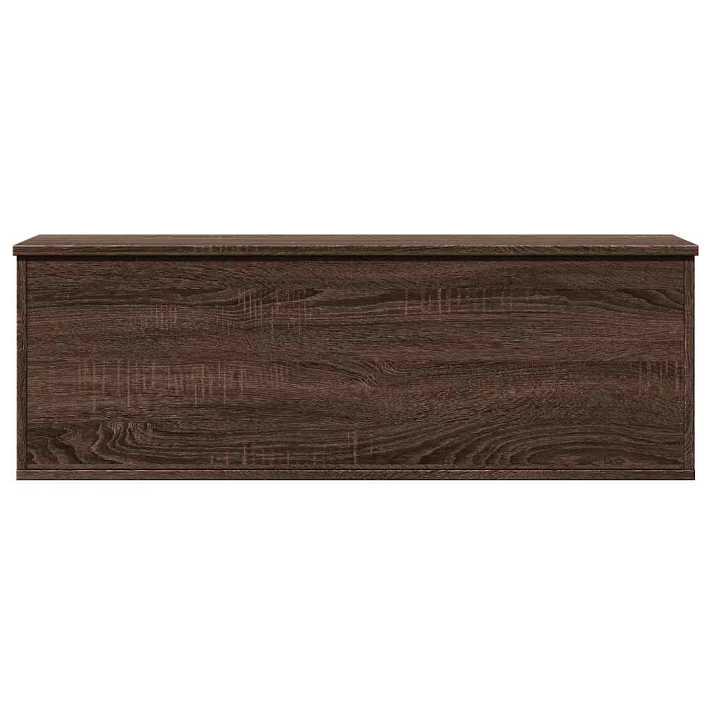 Storage Box Brown Oak 102x35x35 cm Engineered Wood - Bargainia.com - 