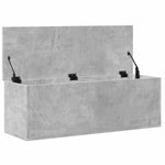 Storage Box Concrete Grey 102x35x35 cm Engineered Wood - Bargainia.com - 