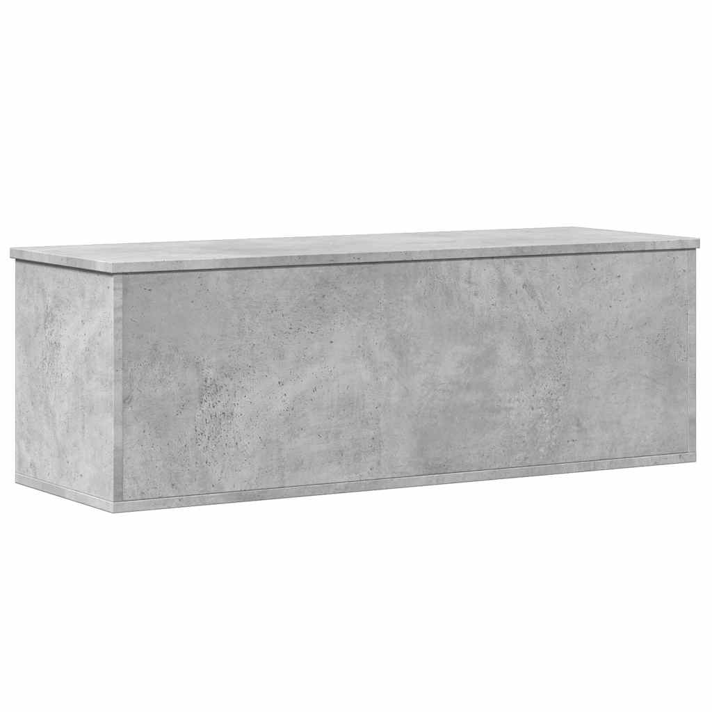 Storage Box Concrete Grey 102x35x35 cm Engineered Wood - Bargainia.com - 