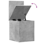 Storage Box Concrete Grey 30x35x35 cm Engineered Wood - Bargainia.com - 