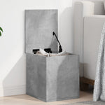 Storage Box Concrete Grey 30x35x35 cm Engineered Wood - Bargainia.com - 