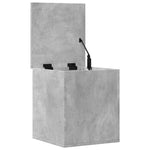 Storage Box Concrete Grey 40x42x46 cm Engineered Wood - Bargainia.com - 