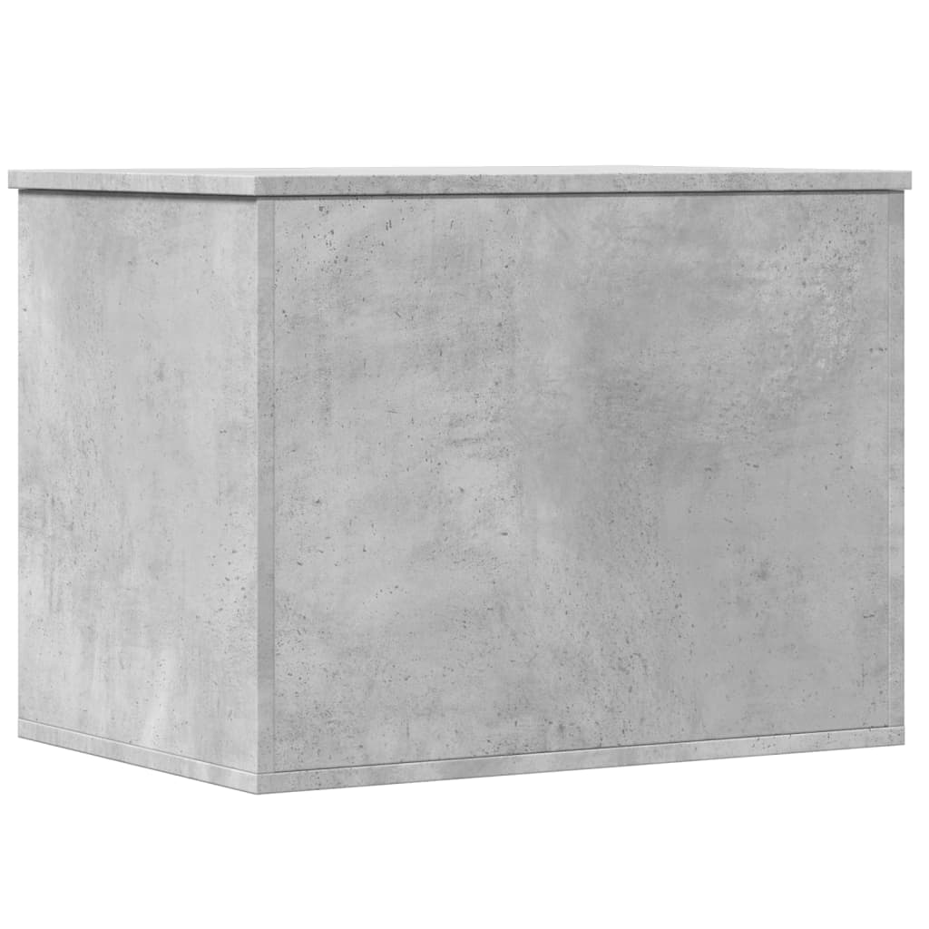 Storage Box Concrete Grey 60x42x46 cm Engineered Wood - Bargainia.com - 