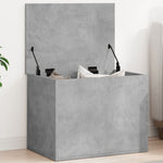 Storage Box Concrete Grey 60x42x46 cm Engineered Wood - Bargainia.com - 