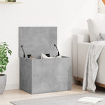 Storage Box Concrete Grey 60x42x46 cm Engineered Wood - Bargainia.com - 