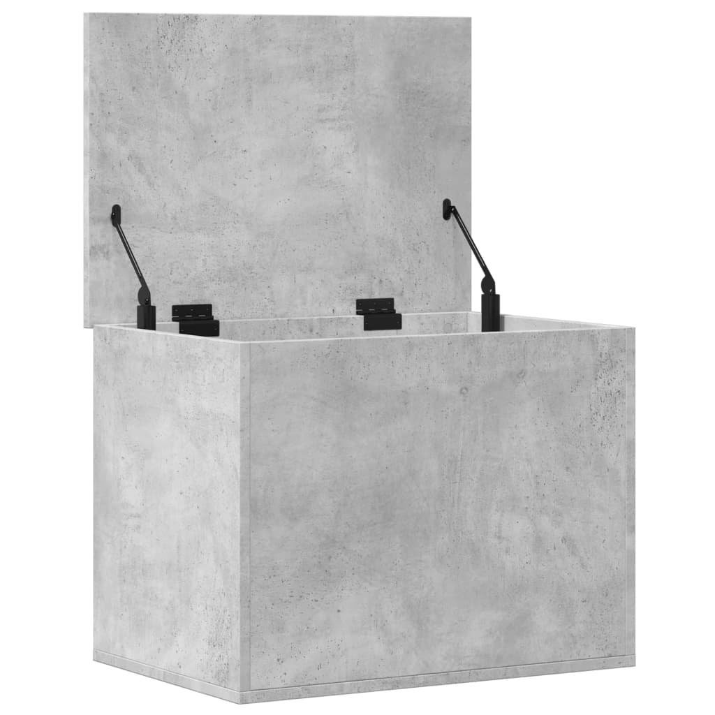Storage Box Concrete Grey 60x42x46 cm Engineered Wood - Bargainia.com - 