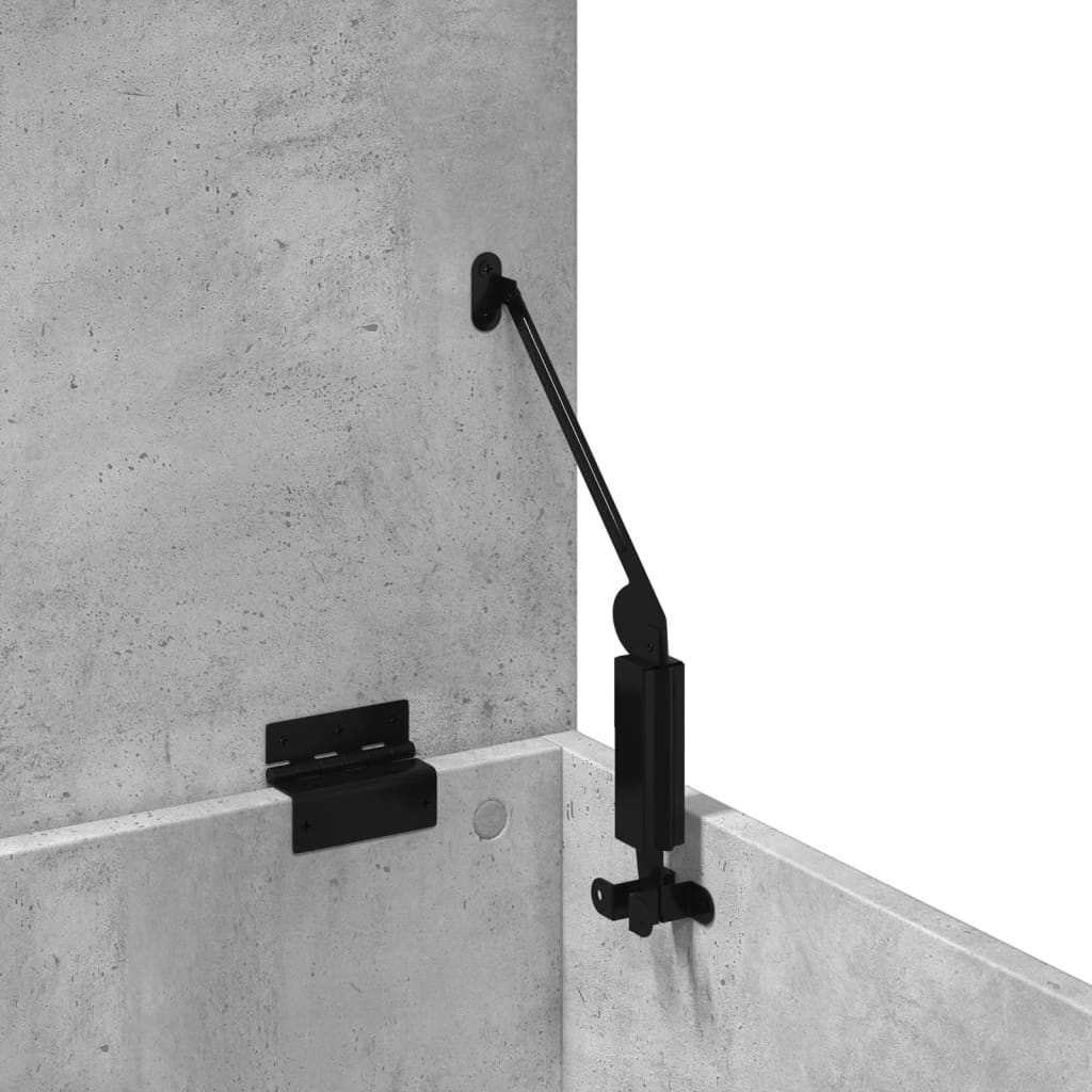 Storage Box Concrete Grey 60x42x46 cm Engineered Wood - Bargainia.com - 