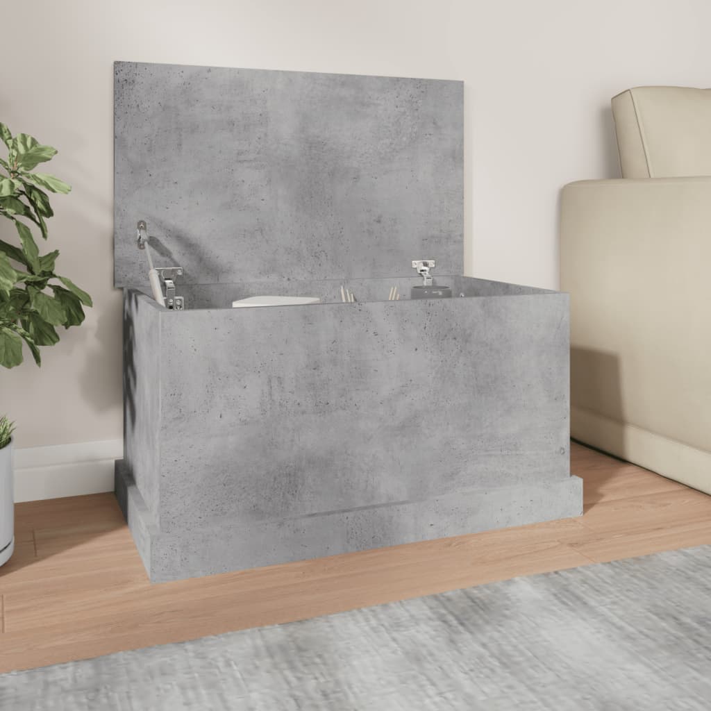 Storage Box Concrete Grey 70x40x38 cm Engineered Wood - Bargainia.com - 8720845793982 - 816508