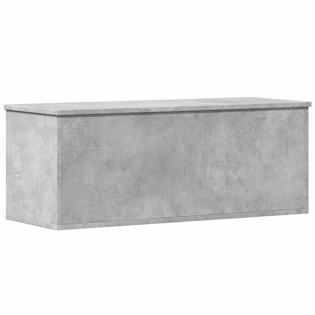 Storage Box Concrete Grey 90x35x35 cm Engineered Wood - Bargainia.com - 