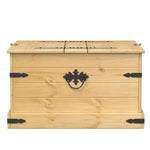 Storage Box Corona 78x78x45 cm Solid Wood Pine - Bargainia.com - 