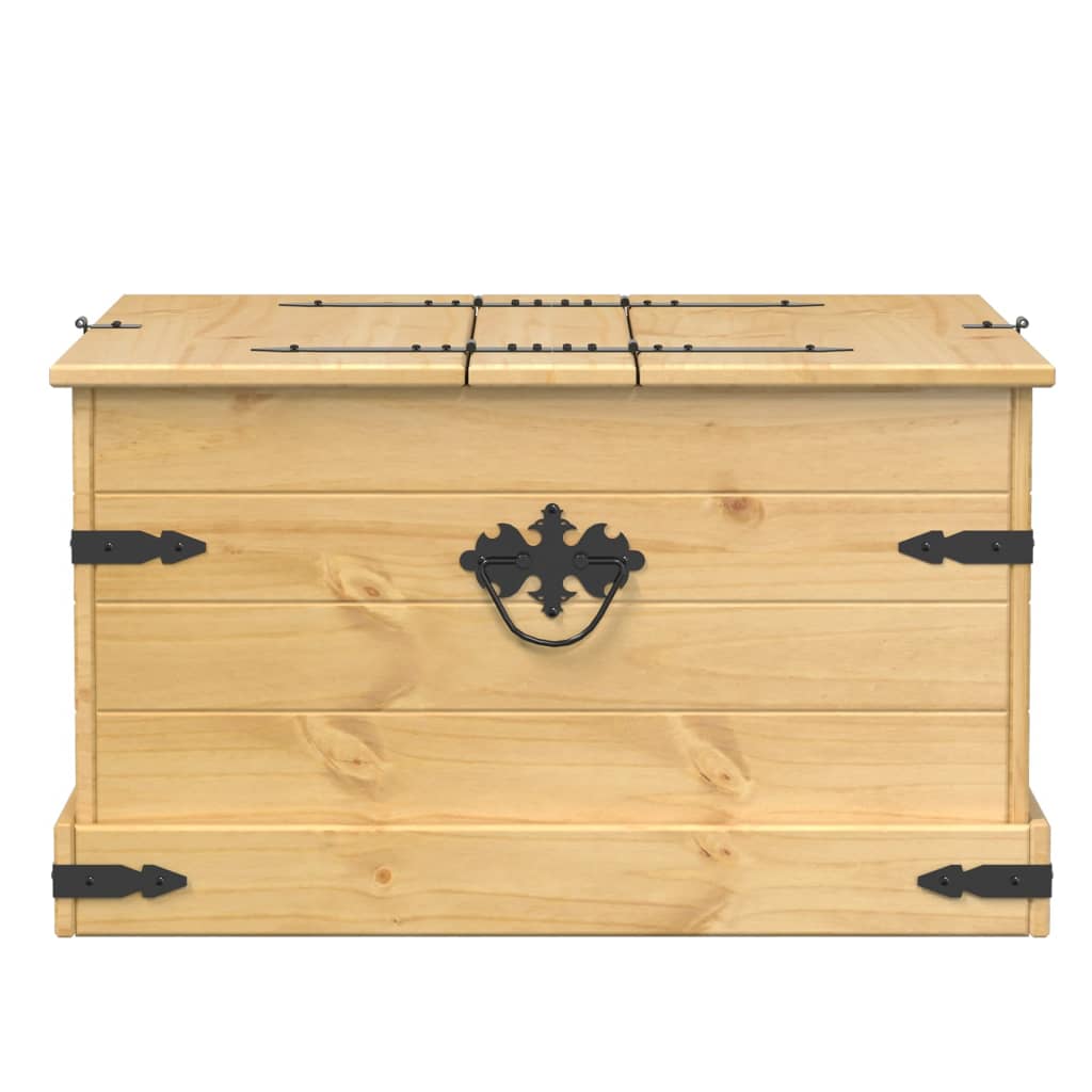 Storage Box Corona 78x78x45 cm Solid Wood Pine - Bargainia.com - 