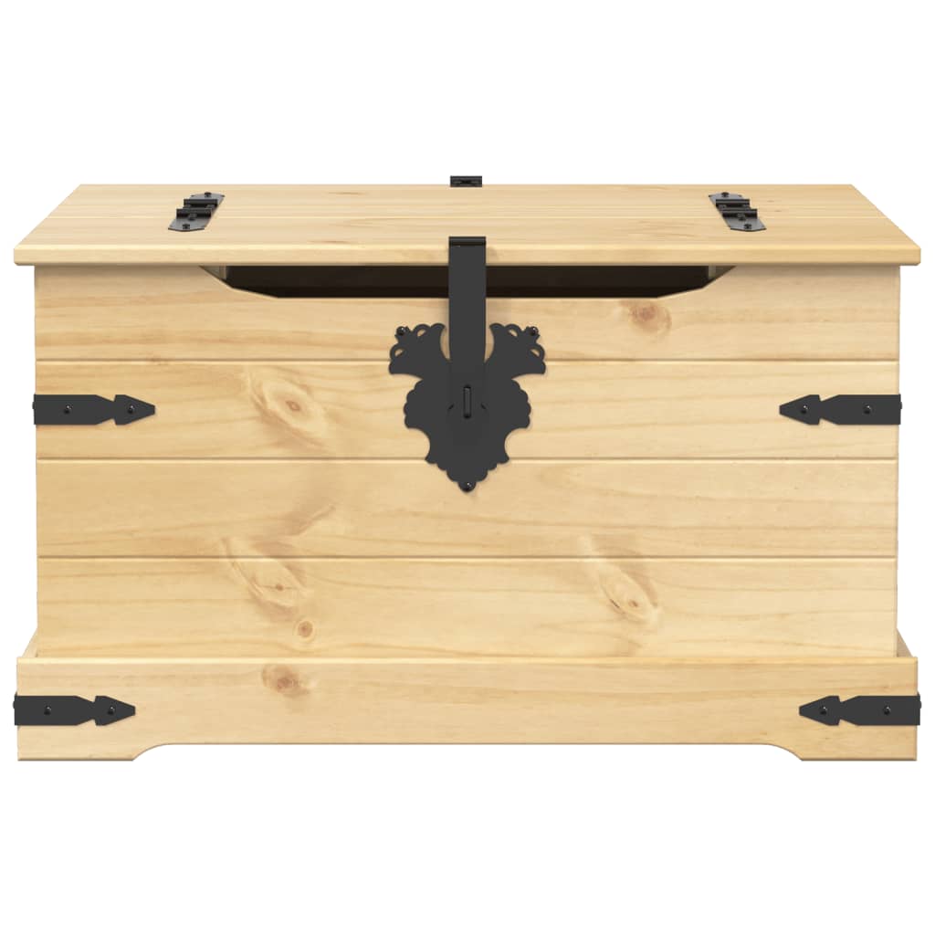 Storage Box Corona 78x78x45 cm Solid Wood Pine - Bargainia.com - 