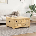 Storage Box Corona 90x78x45 cm Solid Wood Pine - Bargainia.com - 