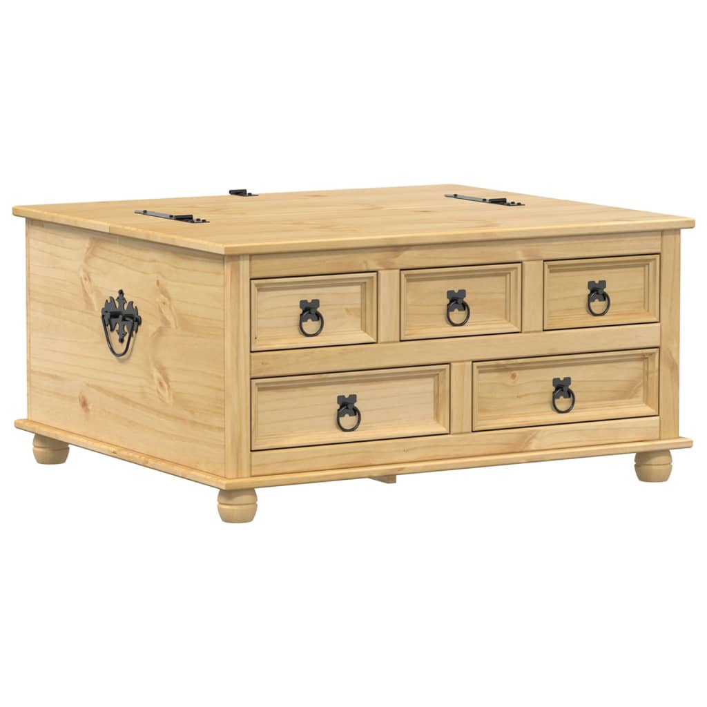 Storage Box Corona 90x78x45 cm Solid Wood Pine - Bargainia.com - 