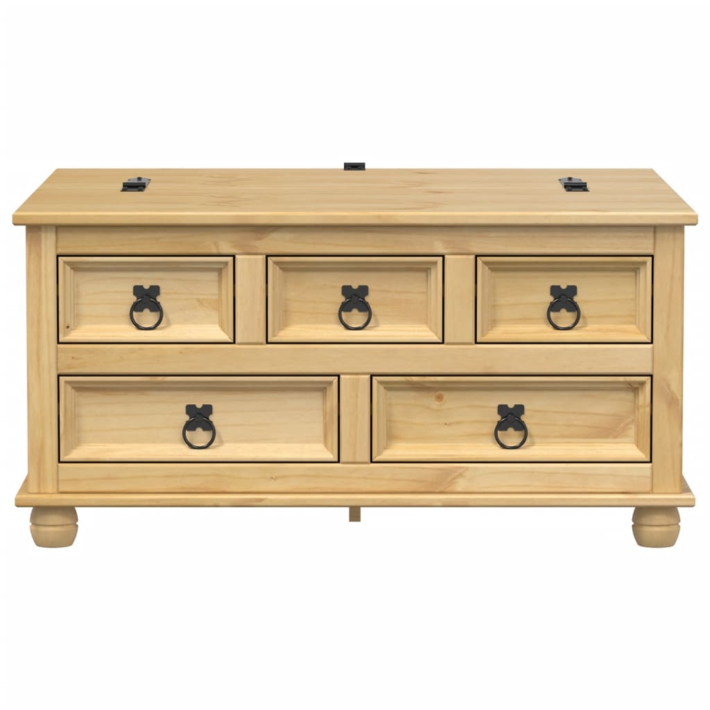 Storage Box Corona 90x78x45 cm Solid Wood Pine - Bargainia.com - 