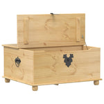 Storage Box Corona 90x78x45 cm Solid Wood Pine - Bargainia.com - 