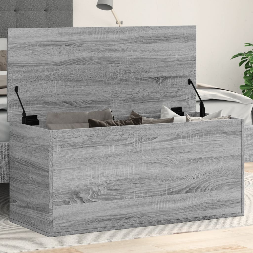 Storage Box Grey Sonoma 100x42x46 cm Engineered Wood - Bargainia.com - 