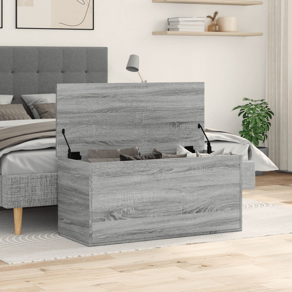 Storage Box Grey Sonoma 100x42x46 cm Engineered Wood - Bargainia.com - 