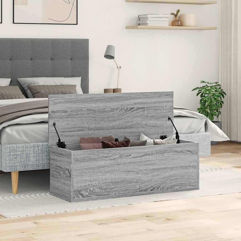 Storage Box Grey Sonoma 102x35x35 cm Engineered Wood - Bargainia.com - 